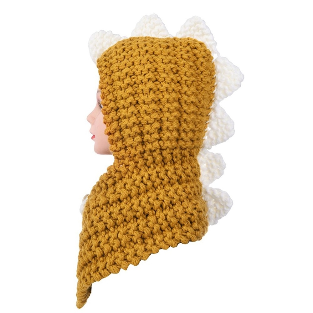 Kids Winter Hat Scarf Dinosaur - Picture 7 of 7